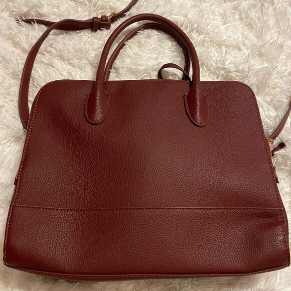 Urban Expressions Maroon Work Tote Bag - Picture 4 of 13